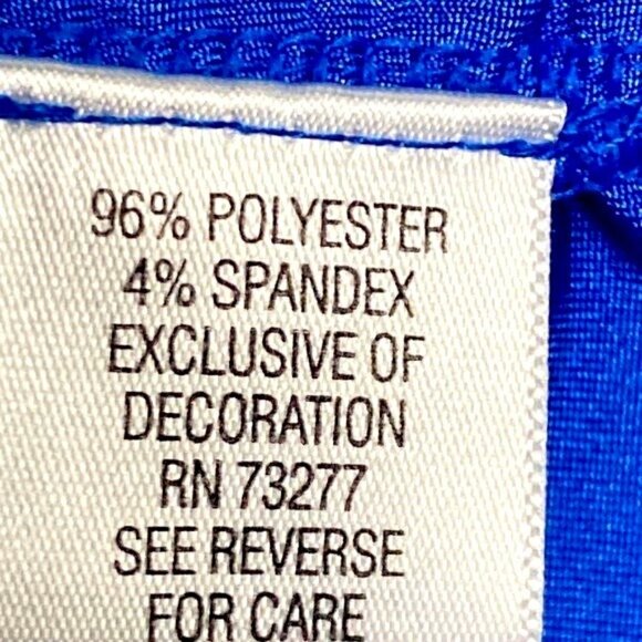 Dana Buchman Size S Blue Sleeveless Cowl Neck Ruched Knit Blouse Careercore Chic - Picture 4 of 8